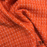 Check Wool Tweed - Orange