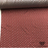 Paisley Satin Jacquard (Reversible) - Red/Baby Blue - Fabrics & Fabrics