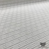 Textured Semi Sheer Cotton - White - Fabrics & Fabrics