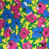 Bright Floral Printed Silk Charmeuse - Multicolor