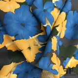 Floral Printed Silk Crepe - Multicolor - Fabrics & Fabrics