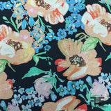 Floral Printed Silk Chiffon - Multicolor - Fabrics & Fabrics