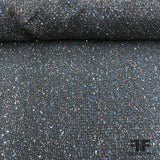 Italian Tweed with Sequin - Midnight Blue - Fabrics & Fabrics