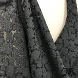 J Mendel Italian Semi Sheer Wool Blend Novelty - Grey