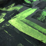 Abstract Brocade - Black/Green - Fabrics & Fabrics