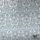 Baroque-esque Brocade - Blue/White - Fabrics & Fabrics