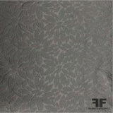 Floral Textured Brocade - Deep Grey - Fabrics & Fabrics