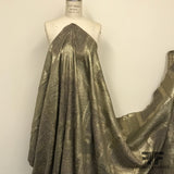 Large Scale Window Pane Metallic Wool Blend Tweed - Brown - Fabrics & Fabrics