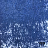 Silk Crushed Velvet - Blue - Fabrics & Fabrics