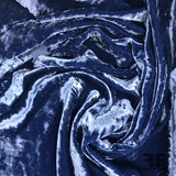 Silk Crushed Velvet - Blue - Fabrics & Fabrics