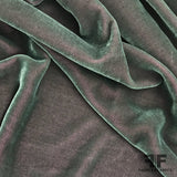 Two Tone Solid Silk Velvet - Green/Pink - Fabrics & Fabrics
