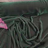 Two Tone Solid Silk Velvet - Green/Pink - Fabrics & Fabrics