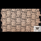 Abstract Floral Guipure Lace - Beige - Fabrics & Fabrics NY