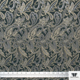 Metallic Paisley Brocade - Fabrics & Fabrics