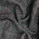 Cotton Tweed - Black/Blue/Red - Fabrics & Fabrics