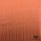 Burnout Silk Striped Jacquard - Salmon - Fabrics & Fabrics