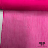 Crinkled Silk Organza - Hot Pink - Fabrics & Fabrics