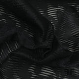 Italian Abstract Burnout Organza - Black - Fabrics & Fabrics