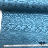 Stretch Silk Jacquard - Blue - Fabrics & Fabrics