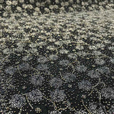 Couture French Floral Beaded Netting - Black/Gold - Fabrics & Fabrics