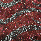 Couture Sequins on Georgette - Red/Deep Grey – Fabrics & Fabrics