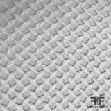 Italian Geometric Guipure Lace - White - Fabrics & Fabrics