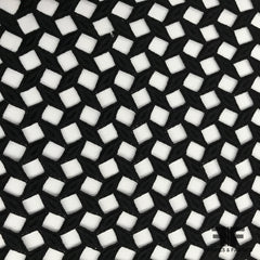 Black Geometric Guipure Lace Fabric