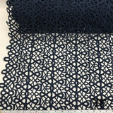 Guipure Lace - Navy - Fabrics & Fabrics