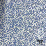 Stretch Cheetah Jacquard Woven - Blue/Taupe - Fabrics & Fabrics