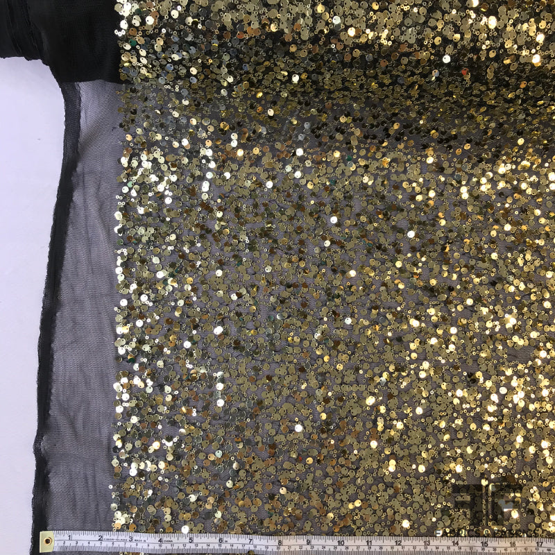 Gold Sequins on Stretch