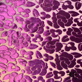 Floral Silk Burnout Velvet - Purple - Fabrics & Fabrics