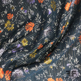 Italian Metallic Floral Corded Brocade - Multicolor - Fabrics & Fabrics