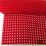 Geometric Guipure Lace - Red - Fabrics & Fabrics