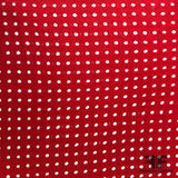 Geometric Guipure Lace - Red - Fabrics & Fabrics
