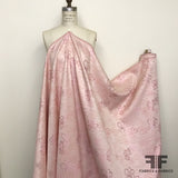 Tropical Floral Brocade - Pink/Metallic - Fabrics & Fabrics