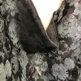 Metallic Floral Brocade - Lavender/Gold/Ivory - Fabrics & Fabrics