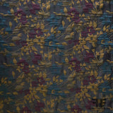 Small Scale Floral Brocade - Blue/Purple - Fabrics & Fabrics