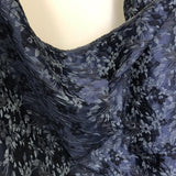 Small Scale Floral Brocade - Blue/Grey - Fabrics & Fabrics