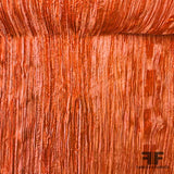 Solid Crinkled Micro Velvet - Orange - Fabrics & Fabrics