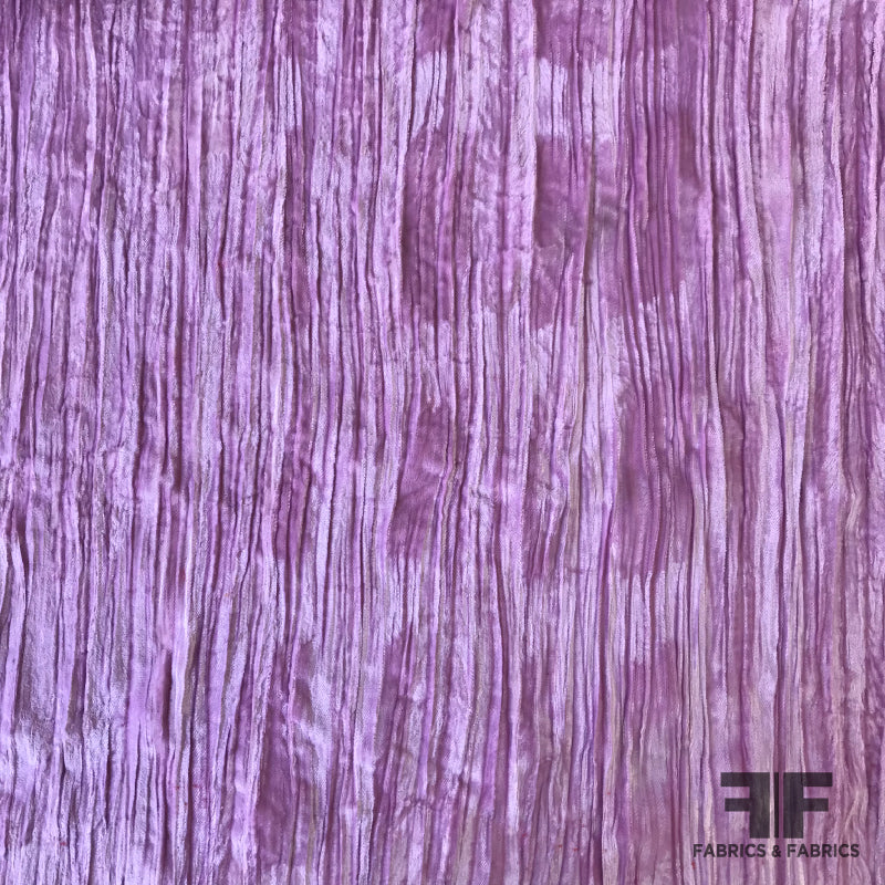 Solid Crinkled Micro Velvet - Pink - Fabrics & Fabrics
