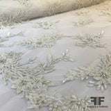 Couture Beaded Bridal Netting - White - Fabrics & Fabrics
