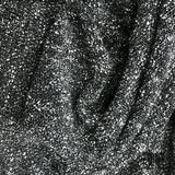 Medium Weight Textured Rayon Blend Knit - Black/ White