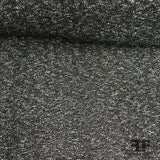 Medium Weight Textured Knit - Black/ White - Fabrics & Fabrics