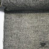 Solid Medium Weight Ribbed Knit - Heather Grey - Fabrics & Fabrics