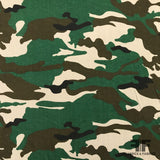 Camouflage Printed Lightweight Stretch Rayon Jersey Knit - Green/Brown/Black/Tan