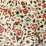 Birds in Paradise Printed Knit - Beige/Red/Orange - Fabrics & Fabrics