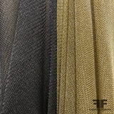 French Novelty Metallic Chain Mail Knit - Gold - Fabrics & Fabrics