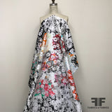 Oscar de La Renta Floral Jacquard Panel - Multicolor/Black & White - Fabrics & Fabrics