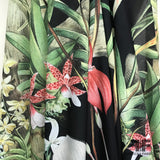 Floral & Fauna Printed Panel - Multicolor - Fabrics & Fabrics