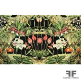 Floral & Fauna Printed Polyester Panel - Multicolor